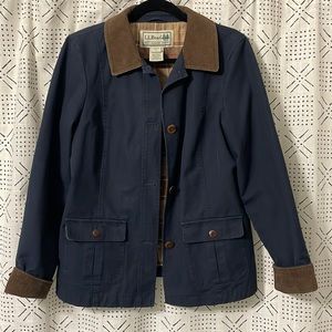 LL Bean flannel lined Barn Coat